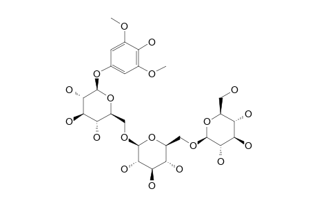 4-HYDROXY-3,5-DIMETHOXYPHENYL_BETA-D-GLUCOPYRANOSYL-(1->6)-BETA-D-GLUCOPYRANOSYL-(1->6)-BETA-D-GLUCOPYRANOSIDE