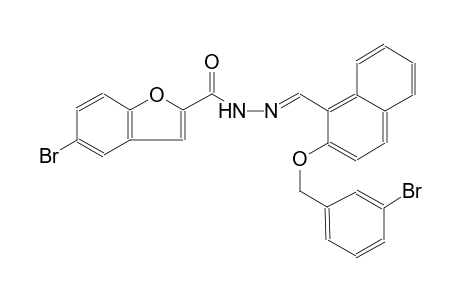 5-bromo-N'-((E)-{2-[(3-bromobenzyl)oxy]-1-naphthyl}methylidene)-1-benzofuran-2-carbohydrazide