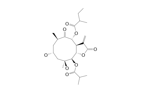 CARDIVIN-B;2,10-DIHYDROXY-5-OXO-6-[(2-METHYLBUTYL)-OXY]-9-(ISOBUTYLOXY)-GERMACRAN-8,12-OLIDE