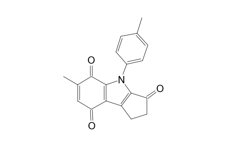 1,4-Dihydro-6-methyl-4-(4-methylphenyl)cyclopent[b]indo-3,5,8(2H)-trione