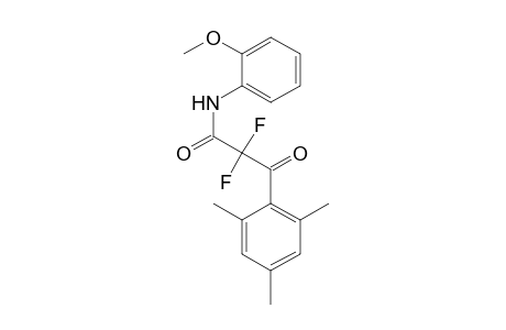 Benzenepropanamide, .alpha.,.alpha.-difluoro-N-(2-methoxyphenyl)-2,4,6-trimethyl-.beta.-oxo-