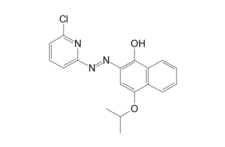 1-Naphthalenol, 2-[2-(6-chloro-2-pyridinyl)diazenyl]-4-(1-methylethoxy)-