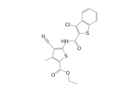 ethyl 5-{[(3-chloro-1-benzothien-2-yl)carbonyl]amino}-4-cyano-3-methyl-2-thiophenecarboxylate