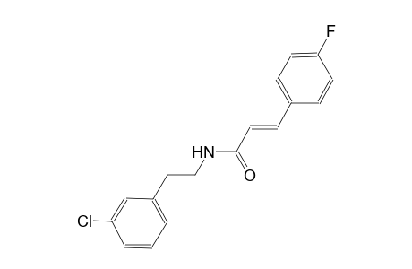 (2E)-N-[2-(3-chlorophenyl)ethyl]-3-(4-fluorophenyl)-2-propenamide