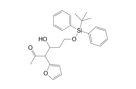 6-(tert-Butyldiphenylsiloxy)-3-(furan-2-yl)-4-hydroxyhexan-2-one