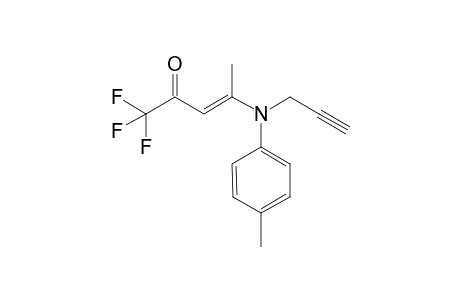 (E)-1,1,1-Trifluoro-4-(N-1-propyn-3-yl-4-tolyl-amino)-pent-3-en-2-one
