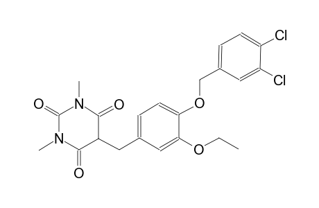 5-{4-[(3,4-dichlorobenzyl)oxy]-3-ethoxybenzyl}-1,3-dimethyl-2,4,6(1H,3H,5H)-pyrimidinetrione