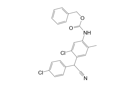 (phenylmethyl) N-[5-chloranyl-4-[(4-chlorophenyl)-cyano-methyl]-2-methyl-phenyl]carbamate