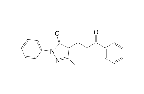 3-Methyl-4-(3-oxo-3-phenylpropyl)-1-phenyl-1H-pyrazol-5(4H)-one