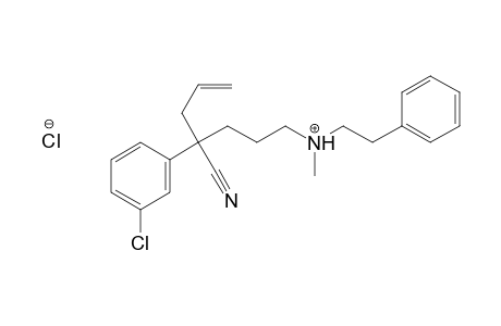 Benzeneacetonitrile, 3-chloro-alpha-[3-[methyl(2-phenylethyl)amino]propyl]-alpha-2-propenyl-, monohydrochloride, (+/-)-