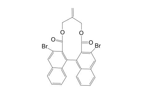 2,10-Dibromo-5H-dinaphtho[2,1-g ; 1',2'-i]-6-methylene-(1,5)-dioxacycloundecin-3,9(7H)-dione