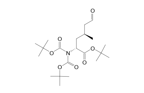 (2S,4S)-2-DITERT.-BUTOXYCARBONYLAMINO-4-METHYL-6-OXO-HEXANOIC-ACID-TERT.-BUTYLESTER