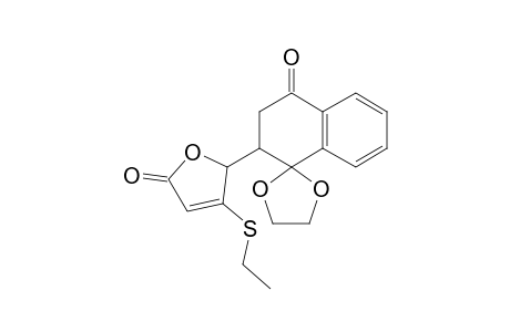 5-Ethylthio-5-(1',1'-ethylenedioxy-4'-oxo-1',2'-3',4'-tetrahydronaphth-2'-yl)furan-2(5H)-one