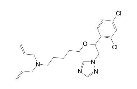1-Pentanamine, 5-[1-(2,4-dichlorophenyl)-2-(1H-1,2,4-triazol-1-yl)ethoxy]-N,N-di-2-propenyl-