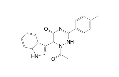1-Acetyl-6-(1H-indol-3-yl)-3-(4-methylphenyl)-2,6-dihydro-1,2,4-triazin-5-one