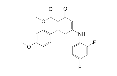 4-(2,4-difluoroanilino)-2-keto-6-(4-methoxyphenyl)cyclohex-3-ene-1-carboxylic acid methyl ester