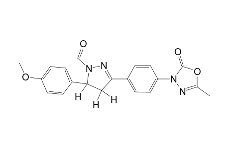3-[4'-(4'',5''-Dihydro-1"-formyl-5"-(p-anisyl)-1H-pyrazol-3"-yl)phenyl]-5-methyl-1,3,4-oxadiazol-2(3H)-one