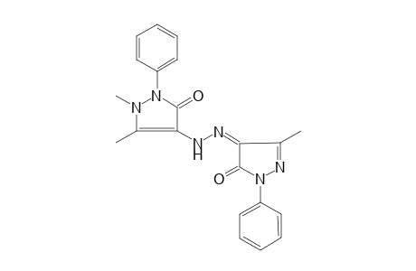 1,5-Dimethyl-4-[(2Z)-2-(3-methyl-5-oxidanylidene-1-phenyl-pyrazol-4-ylidene)hydrazinyl]-2-phenyl-pyrazol-3-one