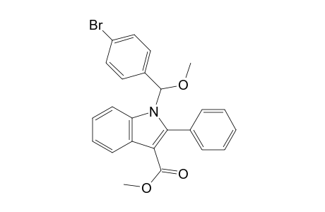 1-[(4-Bromophenyl)methoxymethyl]-2-phenylindole-3-carboxylic acid methyl ester