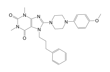 8-[4-(4-methoxyphenyl)-1-piperazinyl]-1,3-dimethyl-7-(3-phenylpropyl)-3,7-dihydro-1H-purine-2,6-dione