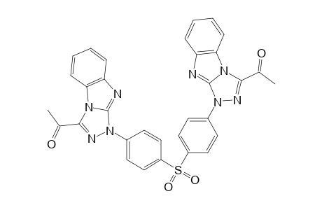 1,1'(Sulfonylbis(4,1-phenylene))bis(3-acetyl-1-phenyl[1,2,4]triazolo[4,5-a]benzimidazole)