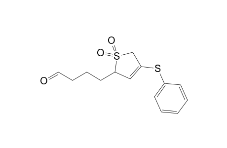 4-(1,1-dioxo-4-phenylsulfanyl-2,5-dihydrothiophen-2-yl)butanal