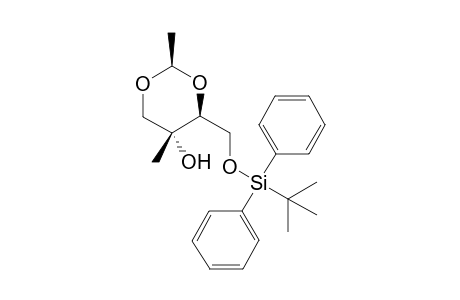 (2R,4S,5R)-2,5-Dimethyl-4-(tert-butyldiphenylsilyloxymethyl)-1,3-dioxan-5-ol