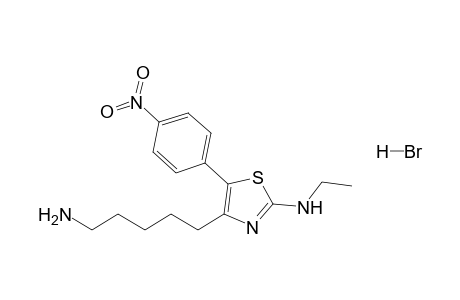 4-(5-Aminopentyl)-2-(ethylamino)-5-(4-nitrophenyl)-1,3-thiazole hydrobromide