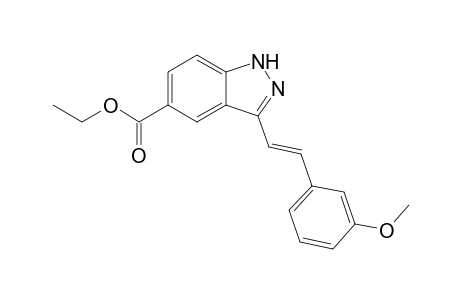 (E)-ethyl-3-(3-methoxystyryl)-1H-indazole-5-carboxylate