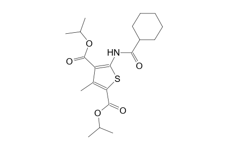 diisopropyl 5-[(cyclohexylcarbonyl)amino]-3-methyl-2,4-thiophenedicarboxylate