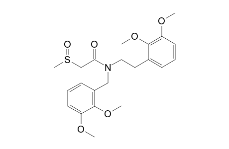N-(3,4-Dimethoxybenzyl)-N-(2,3-dimethoxyphenethyl)-.alpha.-(methylsulfanyl)acetamide