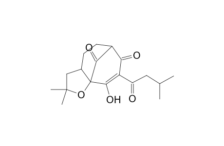 7H-6,9a-Methanocycloocta[b]furan-7,10-dione, 2,3,3a,4,5,6-hexahydro-9-hydroxy-2,2-dimethyl-8-(3-methyl-1-oxobutyl)-