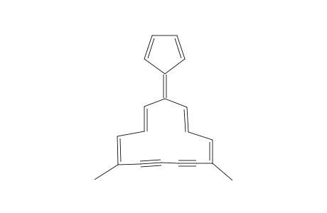 1,3,9,11-Cyclotridecatetraene-5,7-diyne, 13-(2,4-cyclopentadien-1-ylidene)-4,9-dimethyl-, (E,E,Z,Z)-