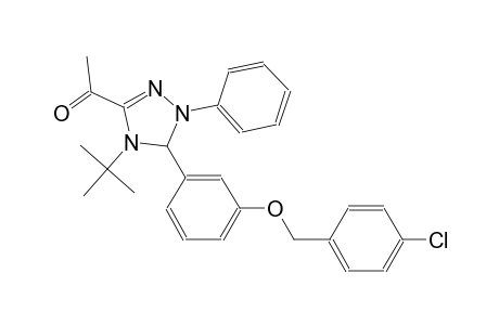 ethanone, 1-[5-[3-[(4-chlorophenyl)methoxy]phenyl]-4-(1,1-dimethylethyl)-4,5-dihydro-1-phenyl-1H-1,2,4-triazol-3-yl]-