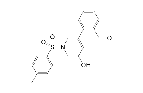 2-(5-Hydroxy-1-tosyl-1,2,5,6-tetrahydropyridin-3-yl)benzaldehyde