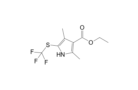 Ethyl-2,4-dimethyl-5-((trifluoromethyl)thio)-1H-pyrrole-3-carboxylate