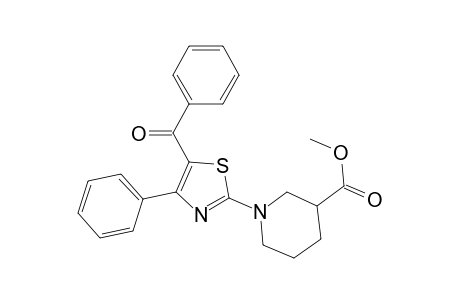 3-Piperidinecarboxylic acid, 1-(5-benzoyl-4-phenyl-2-thiazolyl)-, methyl ester