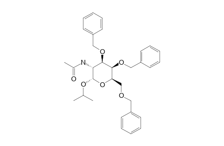 ISOPROPYL-2-ACETAMIDO-3,4,6-TRI-O-BENZYL-2-DEOXY-ALPHA-D-GALACTOPYRANOSIDE