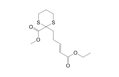 Methyl 2-[((E)-4-ethoxycarbonyl-but-3-enyl)]-1,3-dithiane-2-carboxylate