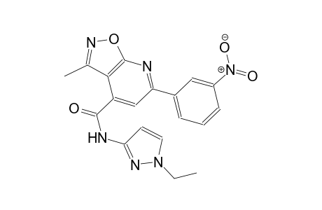 isoxazolo[5,4-b]pyridine-4-carboxamide, N-(1-ethyl-1H-pyrazol-3-yl)-3-methyl-6-(3-nitrophenyl)-