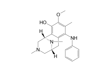 1,2,3,4,5,6-Hexahydro-10-hydroxy-1,5-imino-9-methoxy-3,8,11-trimethyl-7-phenylamino-3-benzazocine