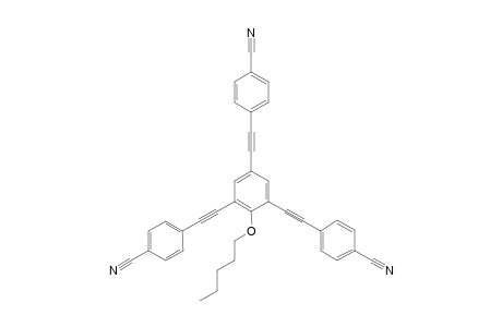 1-(Pentyloxy)-2,4,6-tris(4'-ethynylbenzonitrile)-benzene