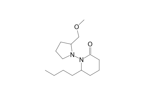 6-Butyl-1-[1'-(2"-methoxymethyl)pyrrolidinyl]piperidin-2-one