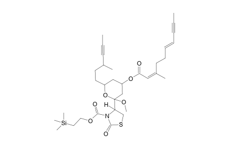 N-Teoc-4-[2-methoxy-4-(3-methyl-1-oxodec-6-en-8-yn-1-yloxy)-6-(3-methylhex-4-yn-1-yl)tetrahydropyran-2-yl]thiazolidin-2-one isomer