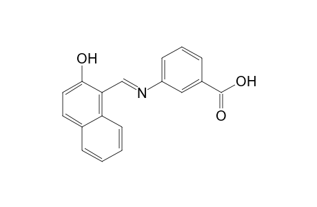 m-{[(2-hydroxy-1-naphthyl)methylene]amino}benzoic acid