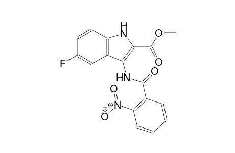methyl 5-fluoro-3-[(2-nitrobenzoyl)amino]-1H-indole-2-carboxylate