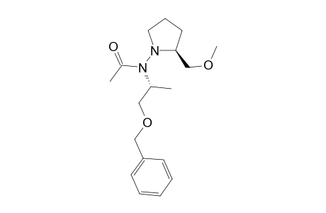 (1R,2'S) N-[2-Benzyloxy-1-methylethyl)-N-[2'-(methoxymethyl)pyrrolidin-1'-yl]acetamide