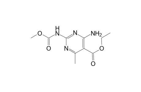 Ethyl 4-amino-2-[(methoxycarbonyl)amino]-6-methyl-5-pyrimidinecarboxylate