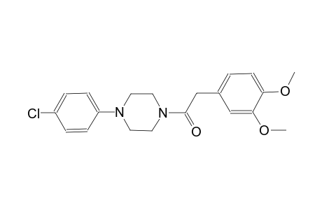 1-(4-chlorophenyl)-4-[(3,4-dimethoxyphenyl)acetyl]piperazine