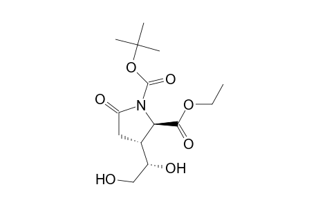 Ethyl (2R,3R)-N-(tert-Butoxycarbonyl)-3-[(S)-1,2-dihydroxyethyl]-5-oxopyrrolidine-2-carboxylate